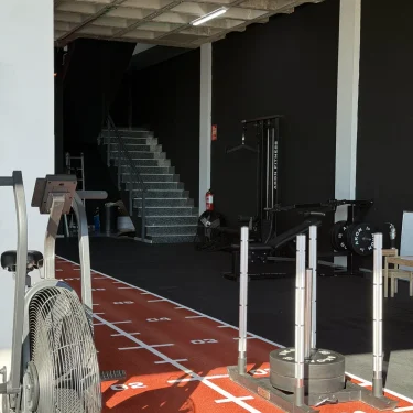 Pista de trineo y zona de entrenamiento funcional en FocusFit Griñón